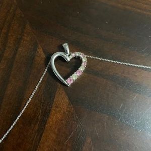 Kay jewelers Pink heart necklace